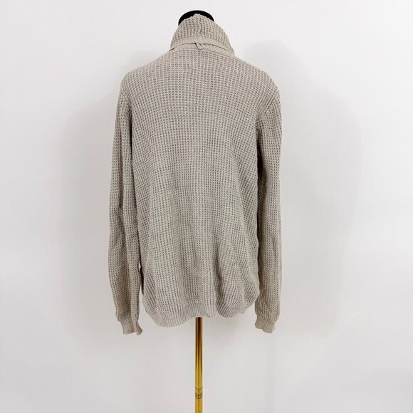 MONK & LOU Open Front Oversized Knit Cardigan WITH POCKETS GREY COLOR - Picture 4 of 7
